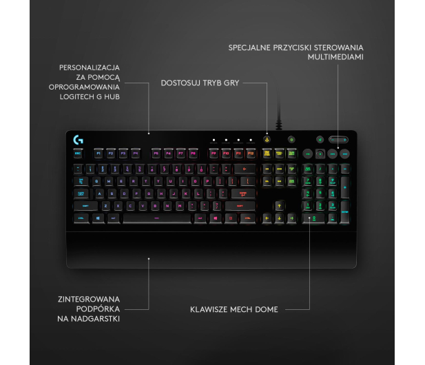 LOGITECH G213 920-008093 - 329410 - zdjęcie 8